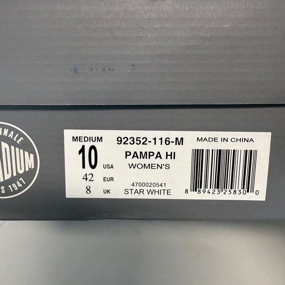 Palladium Women’s Pampa Hi Star White Size 10 - Picture 7 of 7